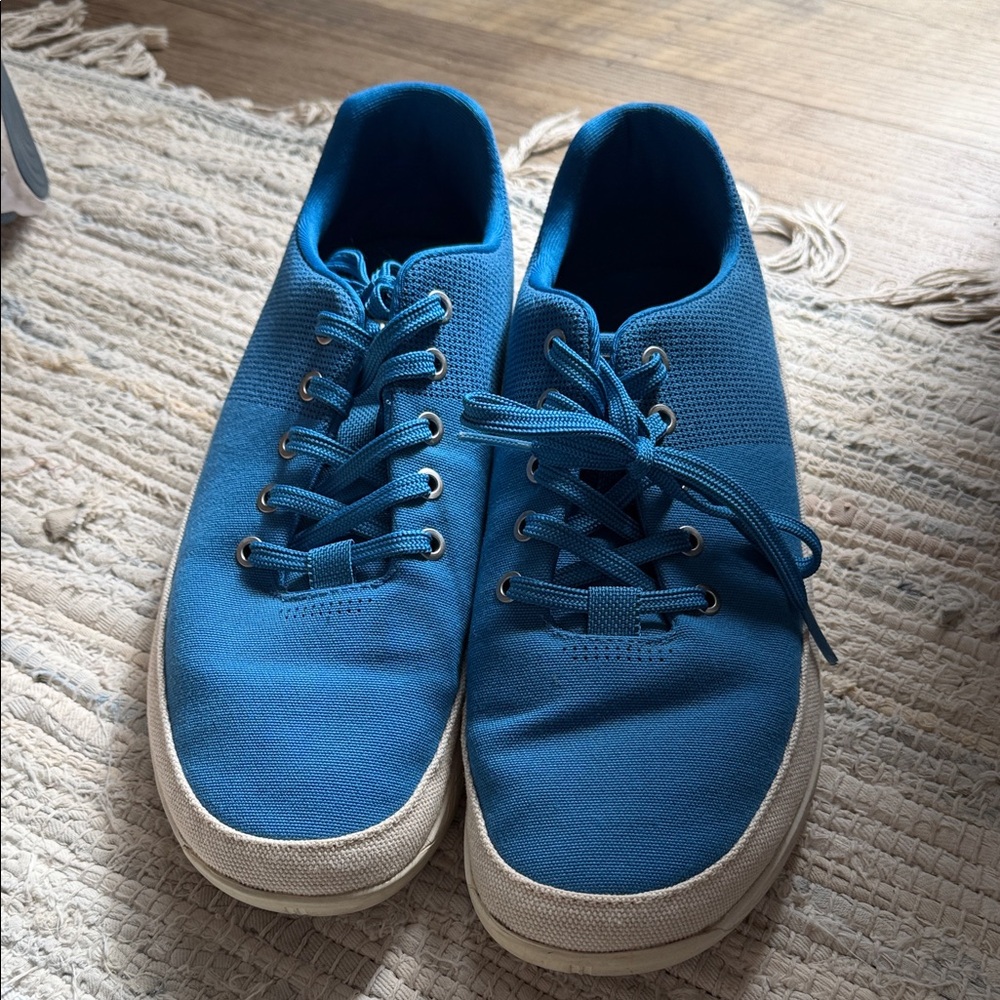 NOBULL Blue Low-Top Canvas Sneakers